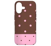 Brown and Pink Polka Dots Classic Polkadots Aesthetic Girly Coque pour iPhone 17