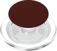 Brown and White Polka Dots Classic Polkadots Simple Pattern PopSockets PopGrip pour MagSafe