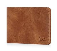 BROWN BEAR BB Design 8005-D Portefeuille en cuir pour homme avec compartiment à monnaie Grand format, Marron vintage cognac, 0, Portefeuille