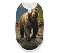 Brown Bear Chemise pour chien à séchage rapide et respirant pour animal domestique T-shirt doux et extensible sans manches Taille XL
