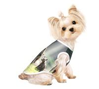 Brown Bear Chemise pour chien pour petite taille, T-shirt pour animaux de compagnie, vêtements doux et respirants pour chats et chiens, convient pour les petits animaux de compagnie