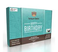Brown Bear Coffee, 6 mélanges de café d'anniversaire, café en grains, idéal pour les hommes et les femmes, pour toutes les machines à café, torréfaction légère, moyenne et foncée