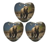Brown Bear Lot de 3 feuilles d'encens parfumées à suspendre pour voiture, maison, décoration intérieure