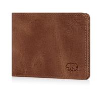 BROWN BEAR Mini portefeuille pour homme avec compartiment à monnaie | BB Design 8006-B, Whisky vintage marron, 0, Mini porte-monnaie