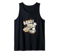 Brown Color Bang Boom Wham POW! Graphique Marron Débardeur