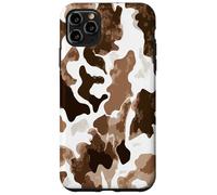 Brown Cowhide Western Cowgirl Cow Animal Print Coque pour iPhone 11 Pro Max