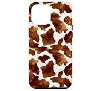 Brown Cowhide Western Cowgirl Cow Animal Print Coque pour iPhone 12 Pro Max