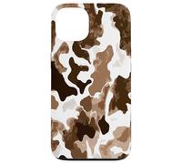 Brown Cowhide Western Cowgirl Cow Animal Print Coque pour iPhone 13