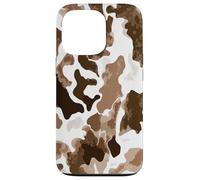 Brown Cowhide Western Cowgirl Cow Animal Print Coque pour iPhone 13 Pro