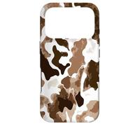 Brown Cowhide Western Cowgirl Cow Animal Print Coque pour iPhone 17 Pro