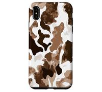 Brown Cowhide Western Cowgirl Cow Animal Print Coque pour iPhone XS Max