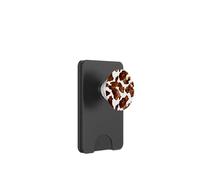 Brown Cowhide Western Cowgirl Cow Animal Print PopSockets PopWallet pour MagSafe