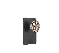 Brown Cowhide Western Cowgirl Cow Animal Print PopSockets PopWallet pour MagSafe