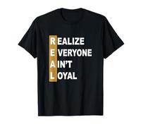 Brown Everyone Ain't Real Graphic T-Shirt