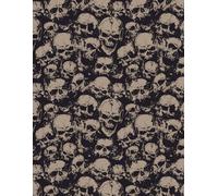 Brown Evil Skulls Sketch Book on Cover with Cream Color Interior Pages and Page Numbers: A Perfect Gift for anyone who loves drawing, sketching, and practicing art skills