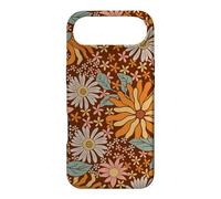 Brown Flowers Meadow Floral Retro Groovy Aesthetic Women Coque pour iPhone Air
