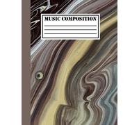 Brown Grey Marble Blank Sheet Music Composition Book 120 Pages 12 Staves Per Page Evelegant Marble Music Workbook For Composers: Marble Blank ... Sheet Composition Notebook For Accordion