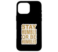 Brown L'importance de l'humilité Graphique brun Coque pour iPhone 16 Pro Max