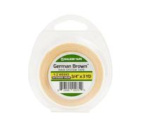 Brown Liner/Cloth/German Brown Adhésif double face ruban rouleau Walker Adhésif hommes Toupet Extension Cheveux Perruque remplacement Système Prothèse(3 verges et 3/4 pouce)
