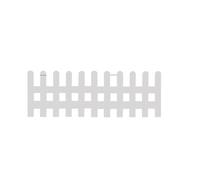 Brown Picket Fence Durable Wood-Plastic Composite ic Design for Garden Patio Decor Easy Assembly Garden Fencing cloture jardin(Wit,100 * 40cm)