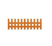 Brown Picket Fence Durable Wood-Plastic Composite ic Design for Garden Patio Decor Easy Assembly Garden Fencing cloture jardin(Legno,100 * 40cm)