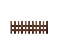 Brown Picket Fence Durable Wood-Plastic Composite ic Design for Garden Patio Decor Easy Assembly Garden Fencing cloture jardin(Brown,100 * 40cm)