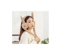 Brown Plush Bunny Ear Moving Headband - Playful Adjustable Rabbit Ears