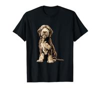 Brown Roan Spinone Illustration de Chien Italien T-Shirt Graphique avec Valeur