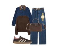 Brown Suede Versatile PU Leather Shoulder Bag for Women