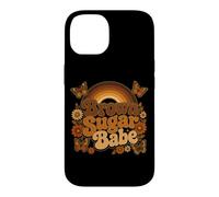 Brown Sugar Babe Boho Floral Papillon Mélanine Coque pour iPhone 14