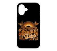 Brown Sugar Babe Boho Floral Papillon Mélanine Coque pour iPhone 16