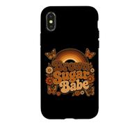 Brown Sugar Babe Boho Floral Papillon Mélanine Coque pour iPhone X/XS