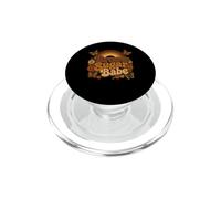 Brown Sugar Babe Boho Floral Papillon Mélanine PopSockets PopGrip pour MagSafe