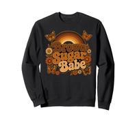Brown Sugar Babe Boho Floral Papillon Mélanine Sweatshirt