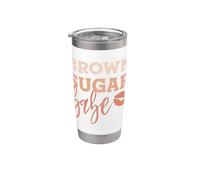 Brown Sugar Babe Fière Mélanine Belle Reine Gobelet isotherme en acier inoxydable double paroi