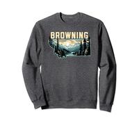Browning Montana Outdoor Art Retro Hiking Sweatshirt