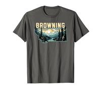 Browning Montana Outdoor Art Retro Hiking T-Shirt