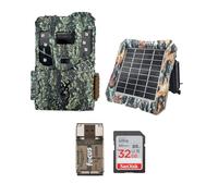 Browning Pro Scout Max Extreme HD Cellular Trail Camera Bundle avec carte mémoire de 32 Go, lecteur et énergie solaire (4 articles)