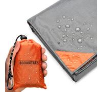BROWNTREK Couverture de Pique-Nique compacte (152,4 x 142,2 cm) - Couverture de Plage résistante au Sable et à l'eau - Couverture d'extérieur Pliable pour randonnée, Camping, Pique-niques, Voyages et