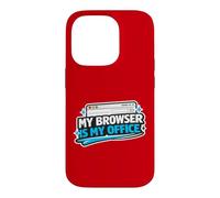 Browser is My Office Funny Programmer, Software Engineers Coque pour iPhone 14 Pro
