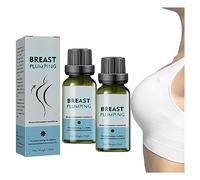 Browsluv Lot de 2 huiles essentielles naturelles pour buste - Huile essentielle naturelle repulpant et soulevant la poitrine - Huile essentielle naturelle raffermissante pour le massage des seins