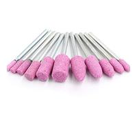 broyage de la tête, Tête de polissage avec meule abrasive montée sur pointes for outils rotatifs Dremel, violet