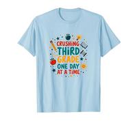 Broyage de troisième année Un Jour à la Fois T-Shirt, Homme, Bleu Céleste, XL