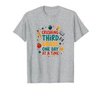 Broyage de troisième année Un Jour à la Fois T-Shirt, Homme, Gris Chiné, XL