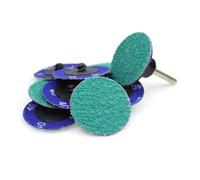 broyage du plateau, Disques de papier verre en zircone 577F 2 pouces, changement rapide, type R, grain 40-120, bleu, 80 pièces(Select Colour Name)
