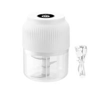 Broyeur à ail électrique - 4,72 x 3,15 po, mini hachoir à ail, coupe-viande, outil de cuisine avec construction en métal ABS et utilisation facile | Accessoire de cuisson pour préparation des aliments