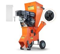 VEVOR Broyeur à Bois Moteur à Essence Robuste 8,6 kW 17 cm 420 cc pour Jardin