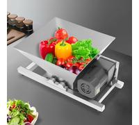 Broyeur à fruits électrique en acier inoxydable avec sortie de 20 kg/h et trémie de capacité de 4 L, broyeur de pommes de raisin pour la maison, l'usine, l'entrepôt, la ferme