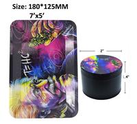 Broyeur À Fumée En Métal Avec Kit En Alliage De Zinc,Moulin À Tabac À 4 Couches,Roulement En Métal,Accessoires Pour Herbes,50mm,18x12,5 Cm - Type Aiyin 50mm