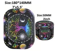 Broyeur À Fumée En Métal Avec Kit En Alliage De Zinc,Moulin À Tabac À 4 Couches,Roulement En Métal,Accessoires Pour Herbes,50mm,18x12,5 Cm - Type Lucky Tree 50mm